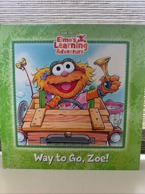 Sesame Street Elmo's Learning Adventure Zoe Toy - Green, Orange, Pink